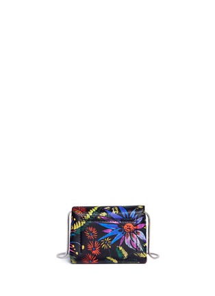 Detail View - Click To Enlarge - 3.1 PHILLIP LIM - 'Alix' micro paperclip flap floral print crossbody bag