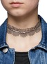 Figure View - Click To Enlarge - FALLON - 'Andalusia' sterling scalloped lace choker