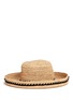 Figure View - Click To Enlarge - VENNA - Rope band curled brim raffia hat