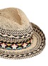 Detail View - Click To Enlarge - VENNA - Zircon star tribal band paper straw hat