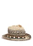 Main View - Click To Enlarge - VENNA - Zircon star tribal band paper straw hat