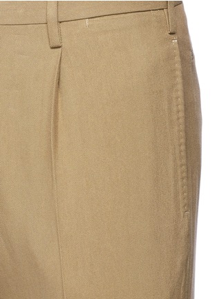 Detail View - Click To Enlarge - CAMOSHITA - Pleated woven pants