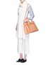 Front View - Click To Enlarge - MANSUR GAVRIEL - 'Large Sun' leather bow tote