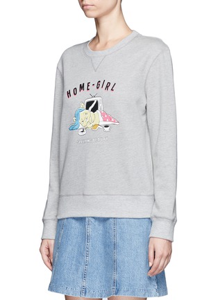 Front View - Click To Enlarge - GROUND ZERO - 'Home Girl' cotton sweatshirt