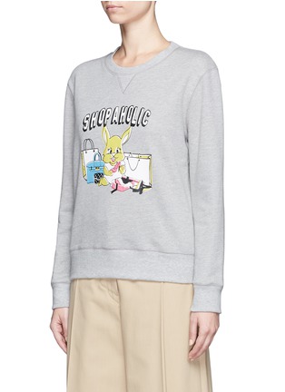 Front View - Click To Enlarge - GROUND ZERO - 'Shopaholic' cotton sweatshirt