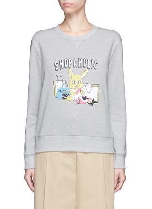 Main View - Click To Enlarge - GROUND ZERO - 'Shopaholic' cotton sweatshirt