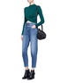 Figure View - Click To Enlarge - TOPSHOP - Twist front French terry cropped T-shirt