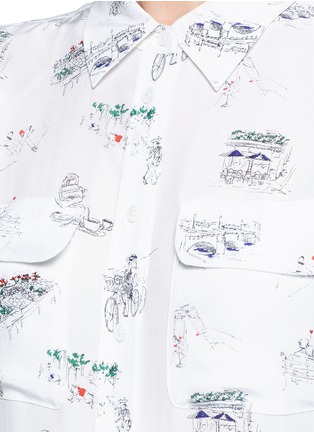 Detail View - Click To Enlarge - EQUIPMENT - 'Slim Signature' Parisian print silk shirt