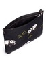 Detail View - Click To Enlarge - MS MIN - Panda embroidered zip pouch
