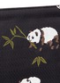  - MS MIN - Panda embroidered zip pouch