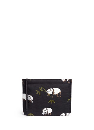 Main View - Click To Enlarge - MS MIN - Panda embroidered zip pouch