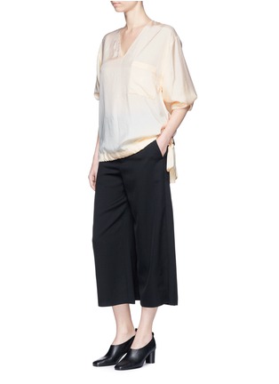 Figure View - Click To Enlarge - MS MIN - Oversized drawstring hem top