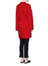 Back View - Click To Enlarge - MS MIN - Drawstring waist double faced wool-cashmere coat