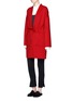 Figure View - Click To Enlarge - MS MIN - Drawstring waist double faced wool-cashmere coat