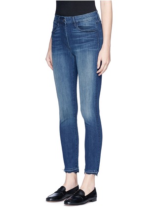 Front View - Click To Enlarge - 3X1 - 'W3' frayed cuff cropped skinny jeans