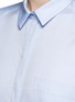 Detail View - Click To Enlarge - GUCCI - Side split Oxford cloth shirt