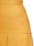 Detail View - Click To Enlarge - GUCCI - Silk-wool crepe pleat hem skirt