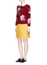 Figure View - Click To Enlarge - GUCCI - Bloom print Merino wool knit sweater