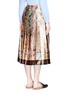 Back View - Click To Enlarge - GUCCI - 'Sea Map' print silk duchesse satin skirt