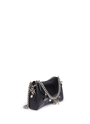 Figure View - Click To Enlarge - ALEXANDER MCQUEEN - 'Medallion' mix charm panelled leather satchel