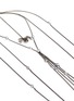 Detail View - Click To Enlarge - ALEXANDER MCQUEEN - Crystal spider pendant faux pearl harness necklace