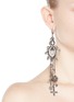 Figure View - Click To Enlarge - ALEXANDER MCQUEEN - Crystal faux pearl fringe drop earrings