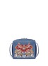 Main View - Click To Enlarge - ALEXANDER MCQUEEN - 'The Box Bag' in sequin floral embroidery