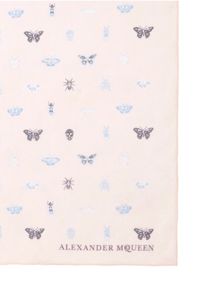 Detail View - Click To Enlarge - ALEXANDER MCQUEEN - Skull mini bug print silk scarf