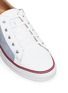 Detail View - Click To Enlarge - THOM BROWNE  - Contrast vamp nubuck leather sneakers