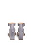 Back View - Click To Enlarge - J.CREW - Striped strappy high-heel sandals
