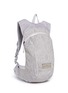 Front View - Click To Enlarge - ADIDAS BY STELLA MCCARTNEY - Reflective snakeskin print running backpack