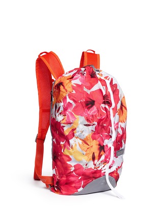 Front View - Click To Enlarge - ADIDAS BY STELLA MCCARTNEY - 'BP-Shopper PR' floral print backpack