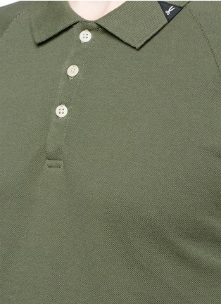Detail View - Click To Enlarge - DENHAM - 'Joey' raglan sleeve stripe polo T-shirt