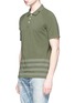 Front View - Click To Enlarge - DENHAM - 'Joey' raglan sleeve stripe polo T-shirt