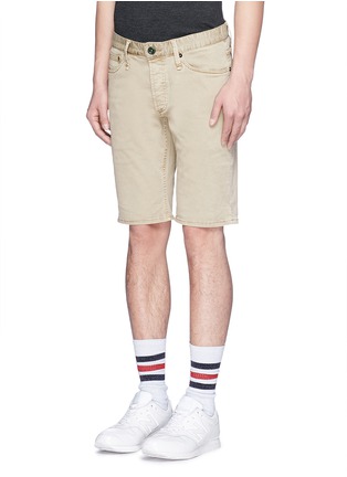 Front View - Click To Enlarge - DENHAM - 'Razor' cotton chino shorts