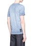 Back View - Click To Enlarge - DENHAM - 'de ver azul' watercolour scissor print cotton T-shirt