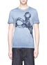 Main View - Click To Enlarge - DENHAM - 'de ver azul' watercolour scissor print cotton T-shirt