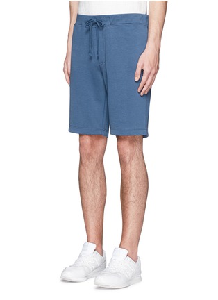 Front View - Click To Enlarge - DENHAM - 'Roy' cotton sweat shorts