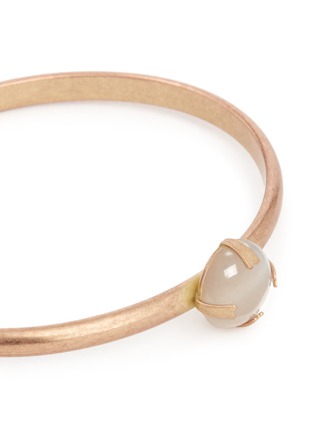 Detail View - Click To Enlarge - ISABEL MARANT - 'Jacques' stone cabochon brass cuff