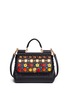 Main View - Click To Enlarge - - - 'Miss Sicily' medium mix cartwheel appliqué leather satchel