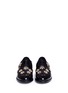 Front View - Click To Enlarge - - - 'Boy' jewelled daisy jacquard leather brogues
