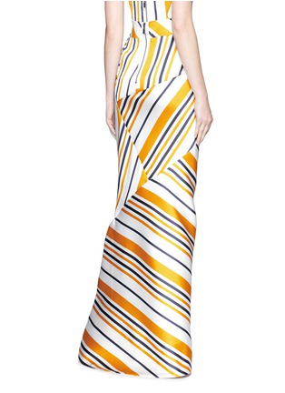 Back View - Click To Enlarge - MATICEVSKI - 'Brilliance' stripe bias cut skirt