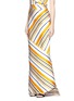 Front View - Click To Enlarge - MATICEVSKI - 'Brilliance' stripe bias cut skirt