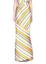 Main View - Click To Enlarge - MATICEVSKI - 'Brilliance' stripe bias cut skirt