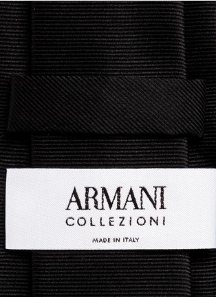 Detail View - Click To Enlarge - ARMANI COLLEZIONI - Silk repp tie