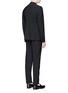 Back View - Click To Enlarge - ARMANI COLLEZIONI - 'Metropolitan' notch lapel wool suit