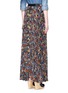 Back View - Click To Enlarge - ALICE & OLIVIA - 'Shannon' floral print plissé pleat chiffon maxi skirt