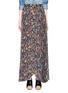 Main View - Click To Enlarge - ALICE & OLIVIA - 'Shannon' floral print plissé pleat chiffon maxi skirt