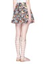 Back View - Click To Enlarge - ALICE & OLIVIA - Parson' floral print pleat lampshade skirt