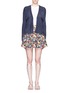 Figure View - Click To Enlarge - ALICE & OLIVIA - Parson' floral print pleat lampshade skirt